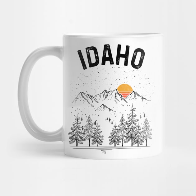 Idaho State Vintage Retro by DanYoungOfficial